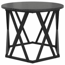 Berkfield Nesting Side Tables 3 Pcs Black Oak Engineered Wood - thumbnail 6