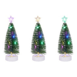 Living And Home 3-Piece Christmas Four-Color Light Glowing Christmas Tree Home Decoration - thumbnail 1