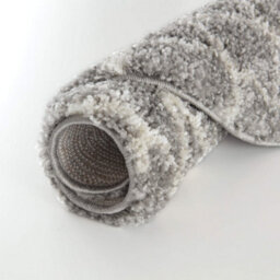 The Rugs Moroccan Shaggy Rugs And Runners Soft Fluffy Tribal Design High Pile Grey And Ivory Living Room Kitchen Hallway 910 - thumbnail 9