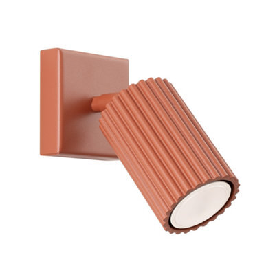 Luminosa Lighting Luminosa Karbon Minimalist Single Wall Spotlight Red Ochre - image 1