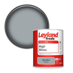Leyland Trade Wood & Metal High Gloss Paint Mirror Mirror (Ppg1039-3) 1L