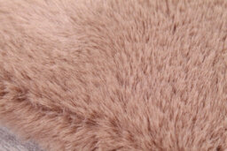 Faux Fur Beige Plain Shaggy Polyester Easy To Clean Rug For Living Room And Bedroom-80Cm X 150Cm - thumbnail 3