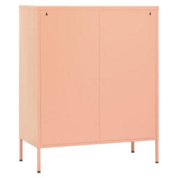 Vidaxl Storage Cabinet Pink 80X35X101.5 Cm Steel - thumbnail 6