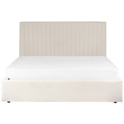 Beliani Ottoman Bed Fabric Vion 160 X 200 Cm (Eu King Size) Light Beige - thumbnail 7
