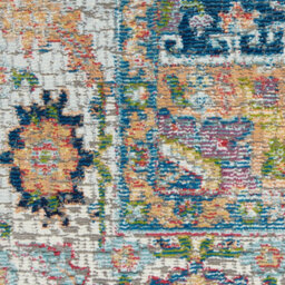 Blue/multi Rug, Floral Persian Rug, Stain-Resistant Traditional Luxurious Rug For Bedroom, & Dining Room-160Cm X 229Cm - thumbnail 4