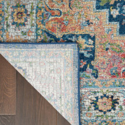 Blue/multi Rug, Floral Persian Rug, Stain-Resistant Traditional Luxurious Rug For Bedroom, & Dining Room-160Cm X 229Cm - thumbnail 5