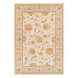 Cream Traditional Bordered Floral Persian Machine Made Rug For Living Room Bedroom And Dining Room-200Cm X 285Cm - thumbnail 4
