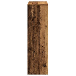 Walplus Room Divider Bookcase 3 Tier Old Wood 99X29X99 Cm Engineered Wood - thumbnail 6
