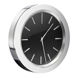 Smedbo Time - Clock In Polished Chrome/black Dial, Self-Adhesive - thumbnail 1