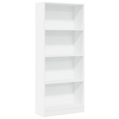 Berkfield Versatile Bookcase White 60X24X143 Cm Engineered Wood