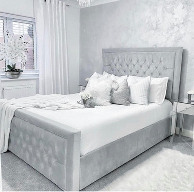 Stratus Interiors Bliss Bed Diamond Pattern Bed With Bumper Border - Add Professional Assembly & Delivery To Room Of Choice - King - No Storage Type - image 1