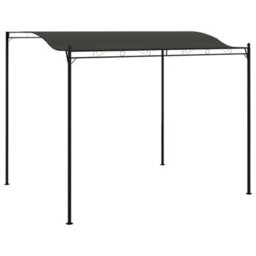 Anydaydirect 3 X 2.5M Gazebo Outdoor Garden Sunshade Awning Party Tent Cream White/anthracite - thumbnail 2