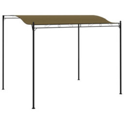 Anydaydirect 3 X 2.5M Gazebo Outdoor Garden Sunshade Awning Party Tent Cream White/anthracite - thumbnail 1