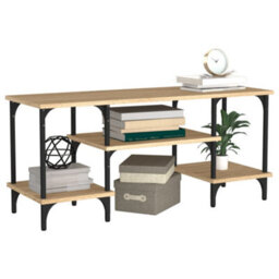 Berkfield Durable Tv Cabinet Sonoma Oak 102X35X45.5 Cm Engineered Wood - thumbnail 4
