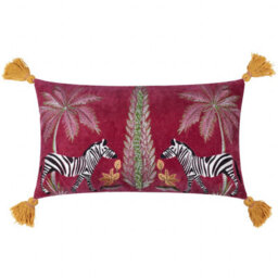 Wylder Kalahari Embroidered Velvet Cushion Cover - thumbnail 1
