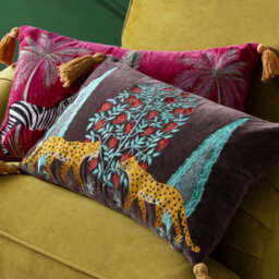 Wylder Kalahari Embroidered Velvet Cushion Cover - thumbnail 5