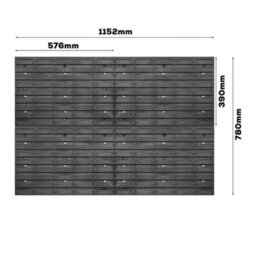 Garage Storage Bins Workshop Rack Shed Organizer Wall Mounted Tool Peg Board Set - thumbnail 2
