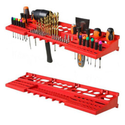 Garage Storage Bins Workshop Rack Shed Organizer Wall Mounted Tool Peg Board Set - thumbnail 4