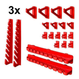 Garage Storage Bins Workshop Rack Shed Organizer Wall Mounted Tool Peg Board Set - thumbnail 3