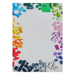 RugsX Bambino 38480 Washing Carpet Construction Kit For Children Anti-Slip - Grey 160X220 Cm - thumbnail 2