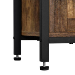 Yaheetech Rustic Brown Farmhouse Tv Cabinet With 2 Doors And Cable Management - thumbnail 7