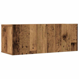 Berkfield 4 Piece Tv Cabinet Set Wall-Mounted Old Wood Engineered Wood - thumbnail 4