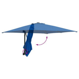 Berkfield Garden Parasol Azurblau 2.5 X 2.5 M Fabric - thumbnail 8