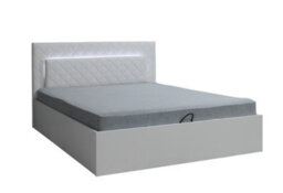 Arte  White Matt Ottoman Super King Bed 180Cm - Upholstered Led Headboard & Effortless Storage - thumbnail 2