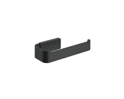 Cosmic Toilet Roll Holder, Self-Adhesive Or Screw-In, Stainless Steel, Hidden Fixings, Anti-Corrosion, Matt Black, Nea Collection - image 1