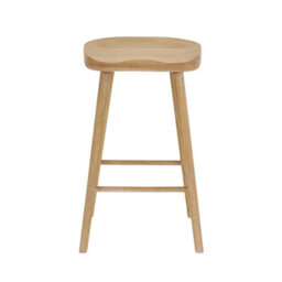 The Furniture Market Cheshire Whitewash Solid Oak Kitchen Counter Bar Stool Comfortable Saddle Seat Hand Built To Last - thumbnail 7