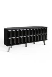 Frank Olsen Elevate Black Corner Tv Cabinet With Mood Lighting & Intelligent Eye - thumbnail 2