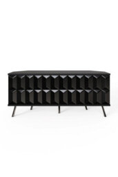 Frank Olsen Elevate Black Corner Tv Cabinet With Mood Lighting & Intelligent Eye - thumbnail 3