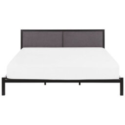 Beliani Bed Metal Clamart 180 X 200 Cm (Eu Super King) Grey - thumbnail 5