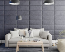 Aspire Easymount Wall Mounted Upholstered Panels, Modular Diy Headboard In Plush Velvet Fabric, Steel (Pack Of 4) - thumbnail 2