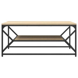 Berkfield Coffee Table With Shelf Sonoma Oak 90X50X40 Cm Engineered Wood - thumbnail 5