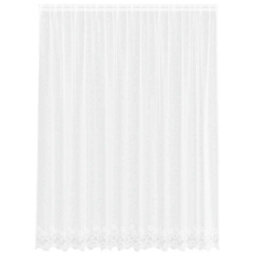 Berkfield Curtains With Curtains Floral White 300 X 245 Cm Polyester - thumbnail 2