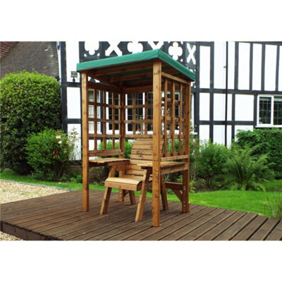 Marlborough Traditional Zubond Single Arbour Green With 1 X Green Chair Cushion - image 1