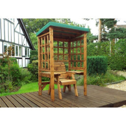 Marlborough Traditional Zubond Single Arbour Green With 1 X Green Chair Cushion - thumbnail 4