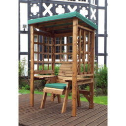Marlborough Traditional Zubond Single Arbour Green With 1 X Green Chair Cushion - thumbnail 2