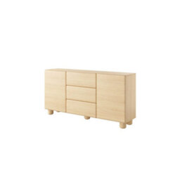 Arten Lomo 160Cm Oak Vincenza Sideboard With Two Cupboards And Three Drawers - thumbnail 4