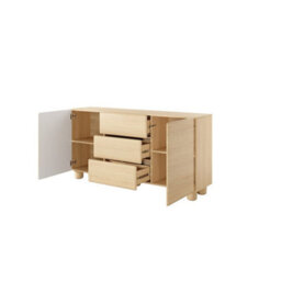 Arten Lomo 160Cm Oak Vincenza Sideboard With Two Cupboards And Three Drawers - thumbnail 5
