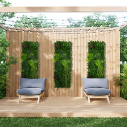 MonsterShop 2Pcs Artificial Plant Wall Panel 50 X 150Cm Alina Living Foliage Greenery Tiles Indoor Outdoor Weather & Uv Resistant - thumbnail 4