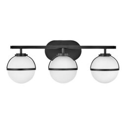 Luminosa Lighting Elstead Hinkley Hollis Bathroom Wall Lamp Black, Ip44