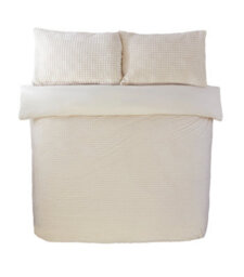 Rapport Home Luxury Waffle Teddy Polyester Fleece Duvet Cover Set With Pillowcase - thumbnail 3