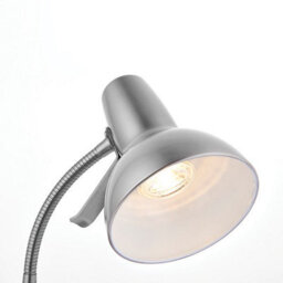 Luminosa Lighting Luminosa Amalfi Led 1 Light Table Lamp Satin Nickel, Gloss White Paint, Gu10 - thumbnail 3