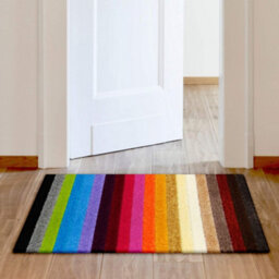 The Rugs Alya Collection Washable Rugs & Runners Striped Design In Multicolour   117M - thumbnail 5