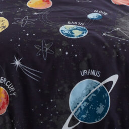 Bedlam Outer Space Black Glow In The Dark Duvet Cover Set - thumbnail 4
