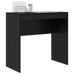 Berkfield Black Oak Writing Desk Black Oak Engineered Wood 80 X 40 X 76 Cm - thumbnail 3