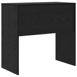 Berkfield Black Oak Writing Desk Black Oak Engineered Wood 80 X 40 X 76 Cm - thumbnail 6