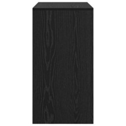 Berkfield Black Oak Writing Desk Black Oak Engineered Wood 80 X 40 X 76 Cm - thumbnail 5